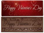 CC399214 Happy Valentine's Day Dark Chocolate Bars